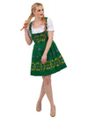 Oktoberfest Elegance: High-Quality Green Short German Dress for Women, 3 Piece Set