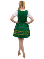 Oktoberfest Elegance: High-Quality Green Short German Dress for Women, 3 Piece Set