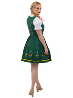 Oktoberfest Green: Classic Short Women’s Dirndl Set, Dark Green