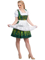 Bavarian Blossoms: Tradition Short Green Oktoberfest Dirndl Dress Set