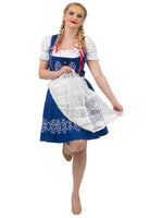 German Tradition in Blue: Short Dark Blue German Dress Set for Oktoberfest