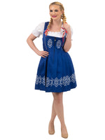 German Tradition in Blue: Short Dark Blue German Dress Set for Oktoberfest