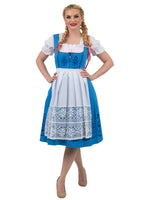 Oktoberfest Blues: Light Blue Classic Long Dirndl Dress Set