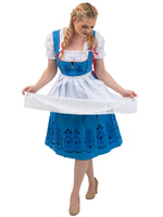 Oktoberfest Blues: Light Blue Classic Long Dirndl Dress Set