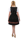 Timeless in Black: Short Black German Dirndl Dress Set for Oktoberfest Celebrations