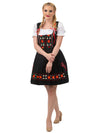 Timeless in Black: Short Black German Dirndl Dress Set for Oktoberfest Celebrations